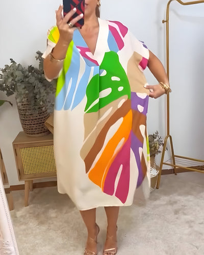 Allegra™ | Robe d’Été Colorée à Motifs Abstraits