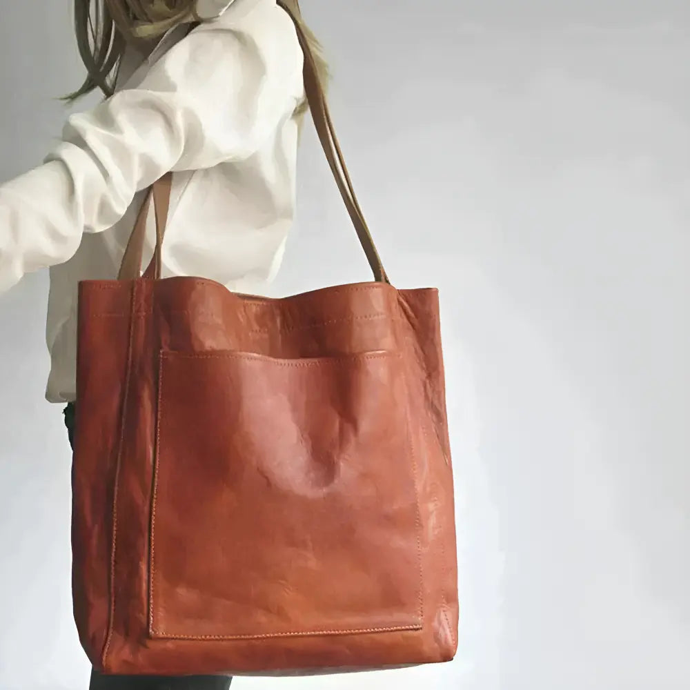Alaric™ | Tote bag en cuir véritable