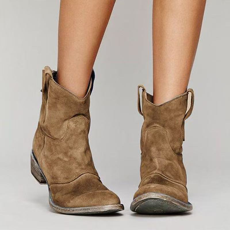 Mirella™ | Bottines en daim style western