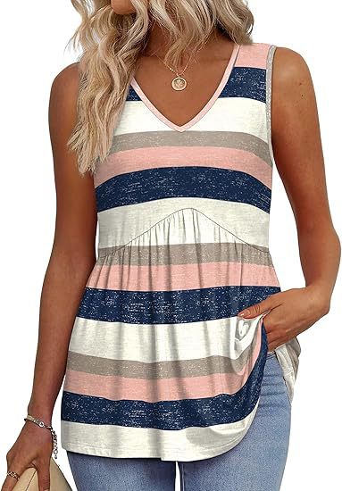 Léna™ | Haut Décontracté Sans Manches à Col V