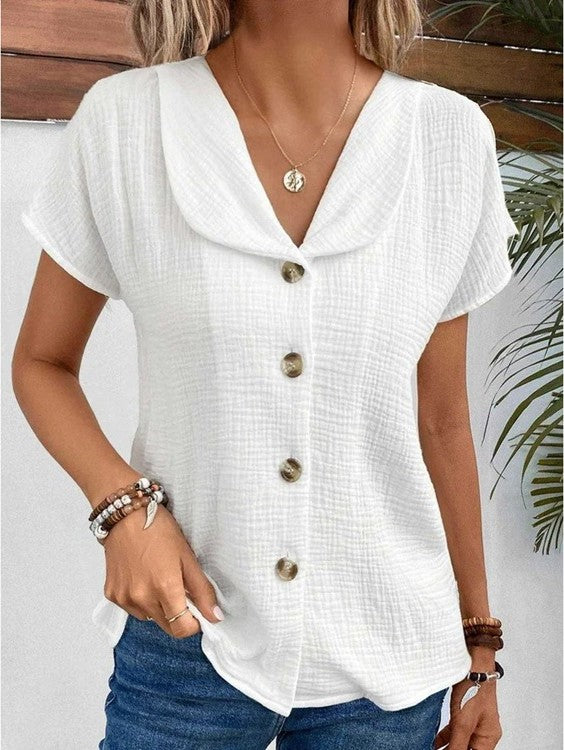 Luna | Blouse en coton et lin