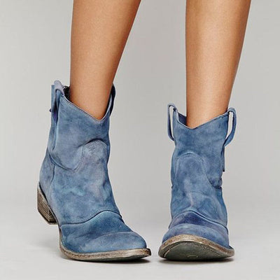 Mirella™ | Bottines en daim style western