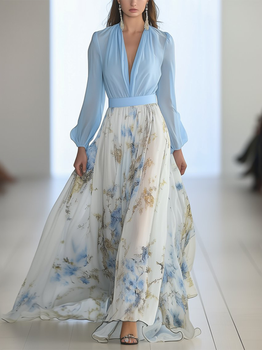 Geneviève™ | Robe Longue Éclat Pastel &amp; Élégance Flottante
