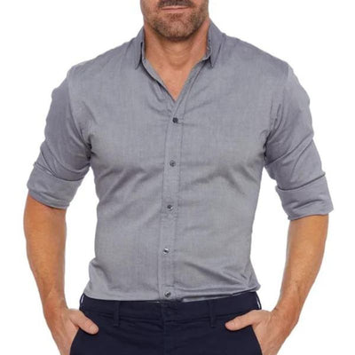 Gaël™ | Chemise Slim Élégante à Manches Longues