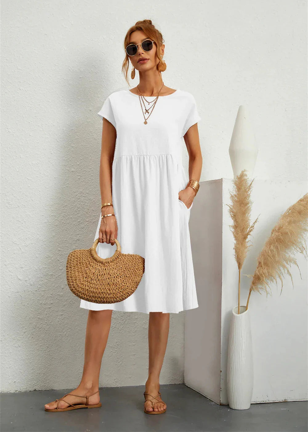 Soléna™ | Robe d'été décontractée avec poches