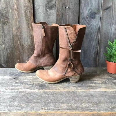 Jaurine™ | Bottes Mi-Mollet Élégantes