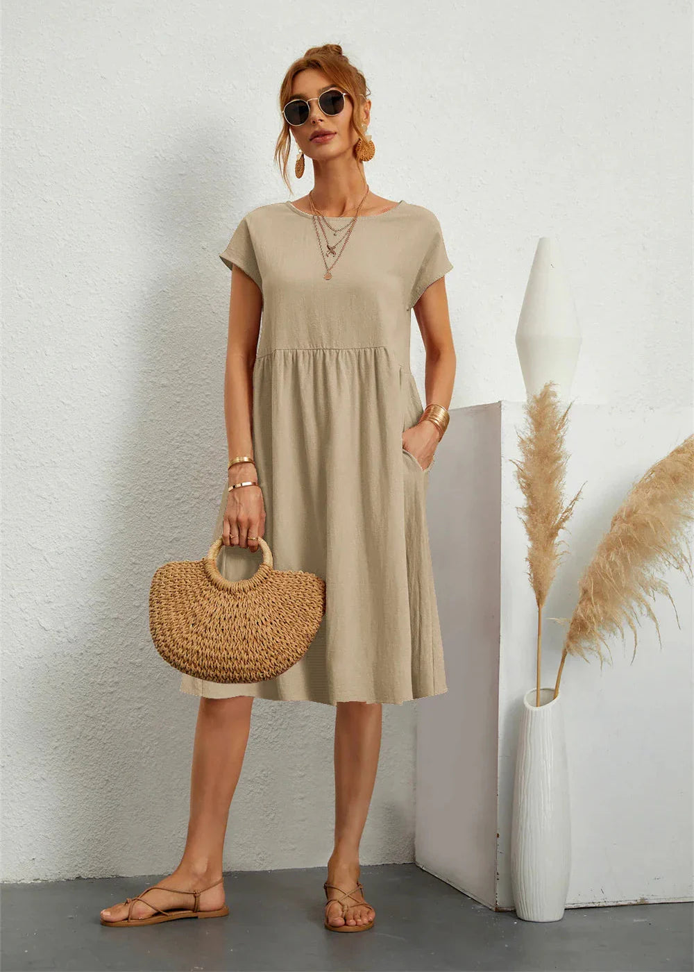 Soléna™ | Robe d'été décontractée avec poches