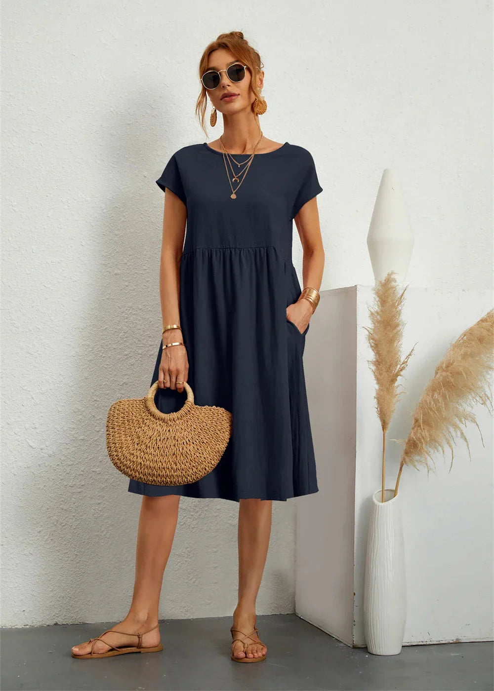 Soléna™ | Robe d'été décontractée avec poches