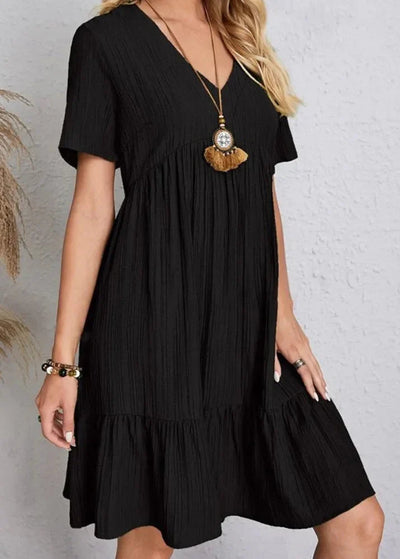 Zéphyrine™ | Robe Décontractée à Volants