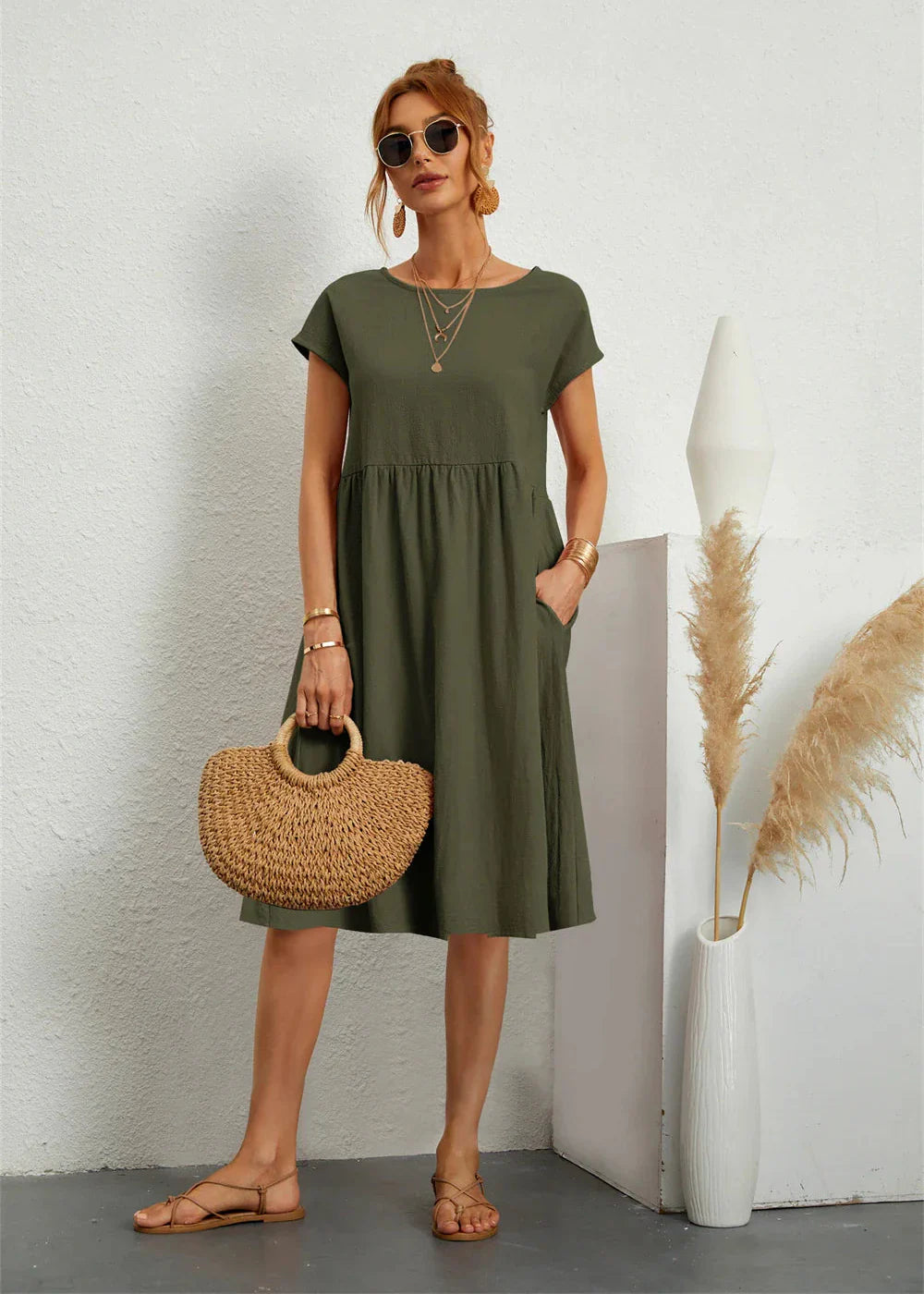 Soléna™ | Robe d'été décontractée avec poches