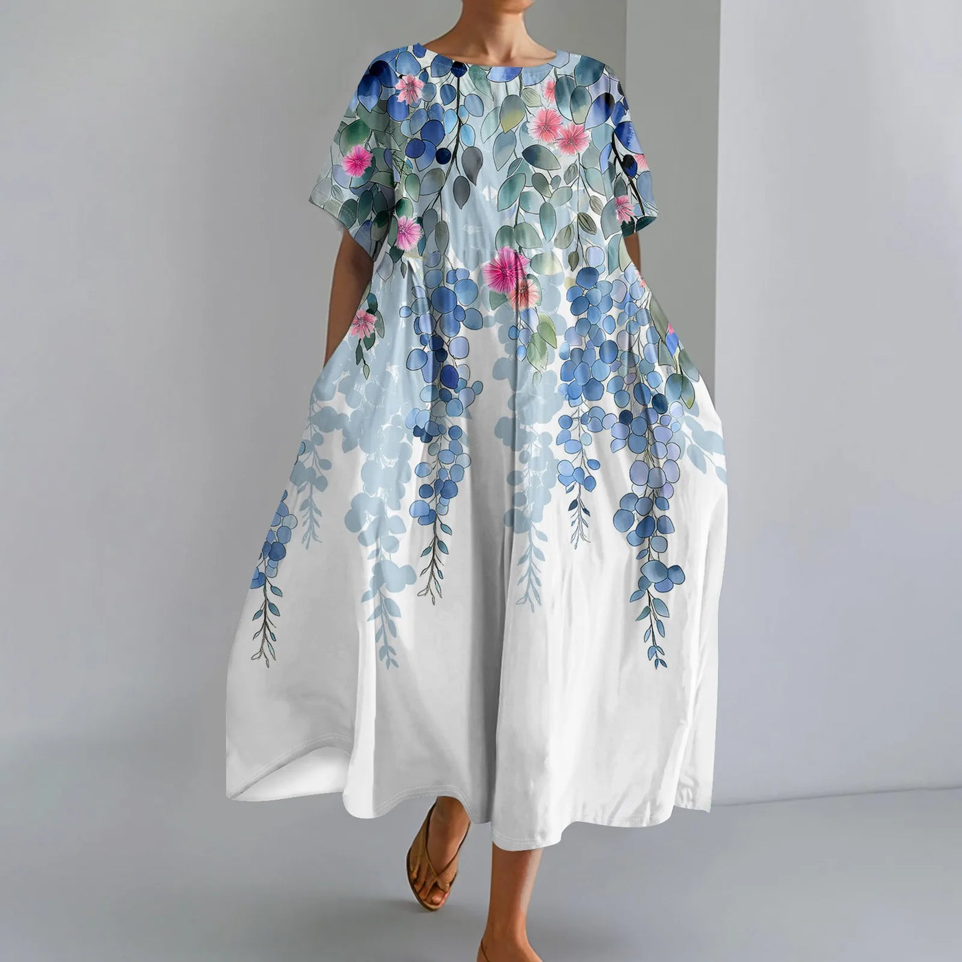 Élina™ | Robe Fleurie Ample et Légère
