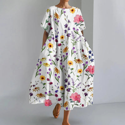Élina™ | Robe Fleurie Ample et Légère