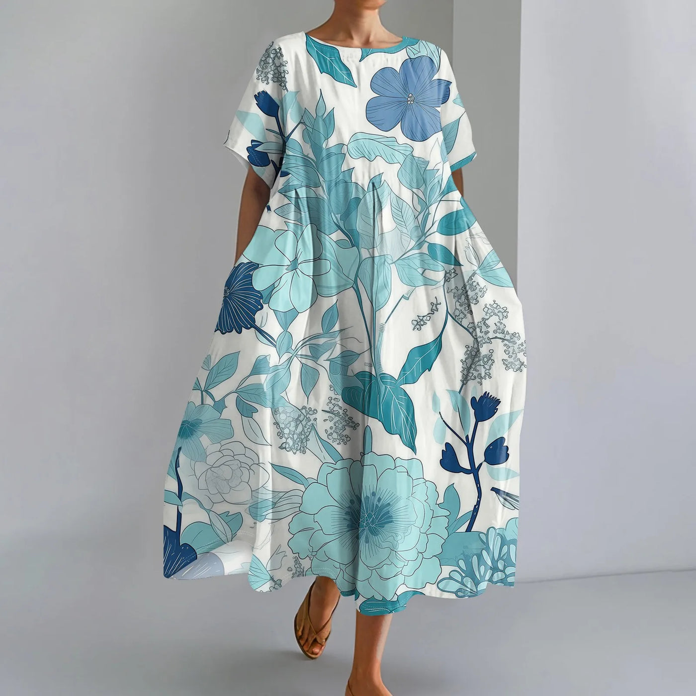 Élina™ | Robe Fleurie Ample et Légère