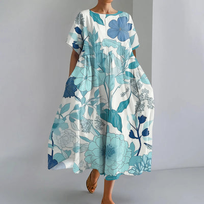 Élina™ | Robe Fleurie Ample et Légère