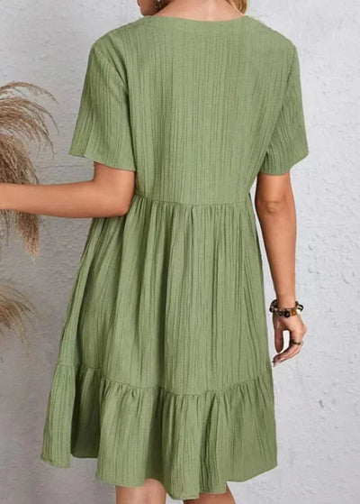 Zéphyrine™ | Robe Décontractée à Volants