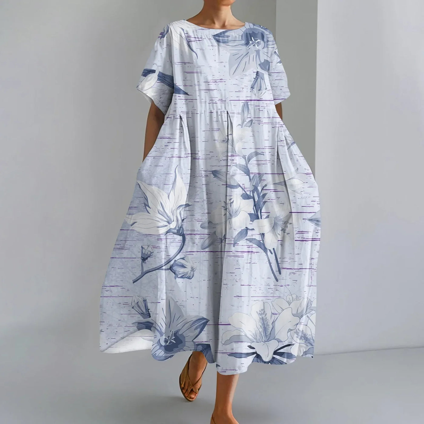 Élina™ | Robe Fleurie Ample et Légère