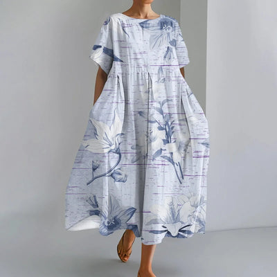 Élina™ | Robe Fleurie Ample et Légère