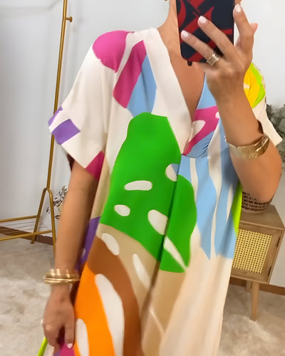 Allegra™ | Robe d’Été Colorée à Motifs Abstraits