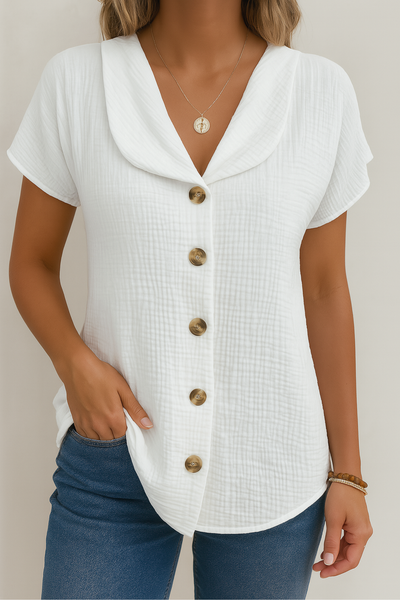 Luna | Blouse en coton et lin