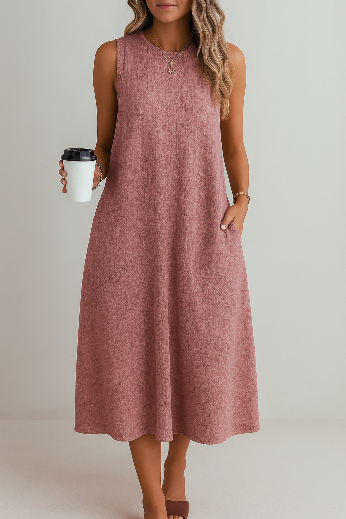 Luna | Robe décontractée en lin pour le printemps