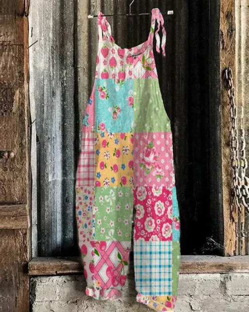 Joséphine™ | Combinaison lin motif japonais