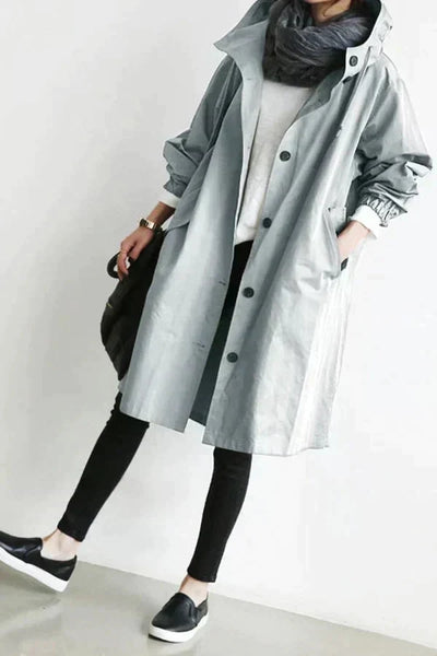 Cléophée™ | Trench-coat long décontracté pour femme