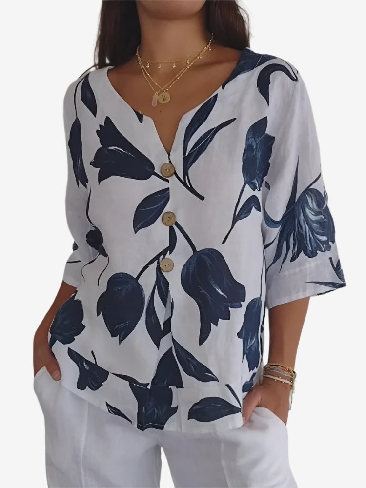 Luna | Blouse à fleurs
