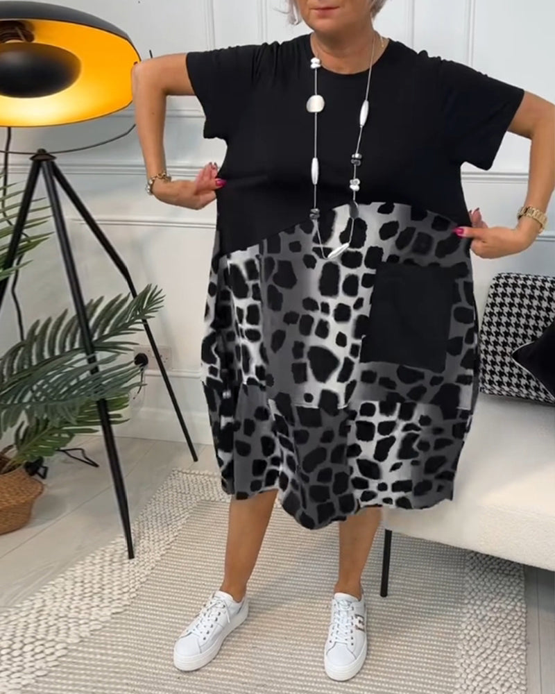 Tessa | Robe décontractée à encolure ronde