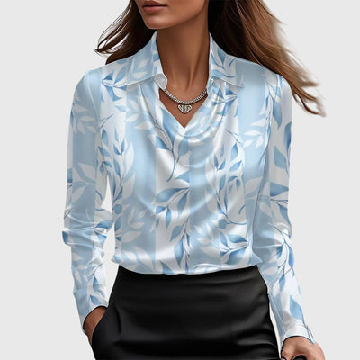 Isabella™ | Chemisier Élégant Col Drapé