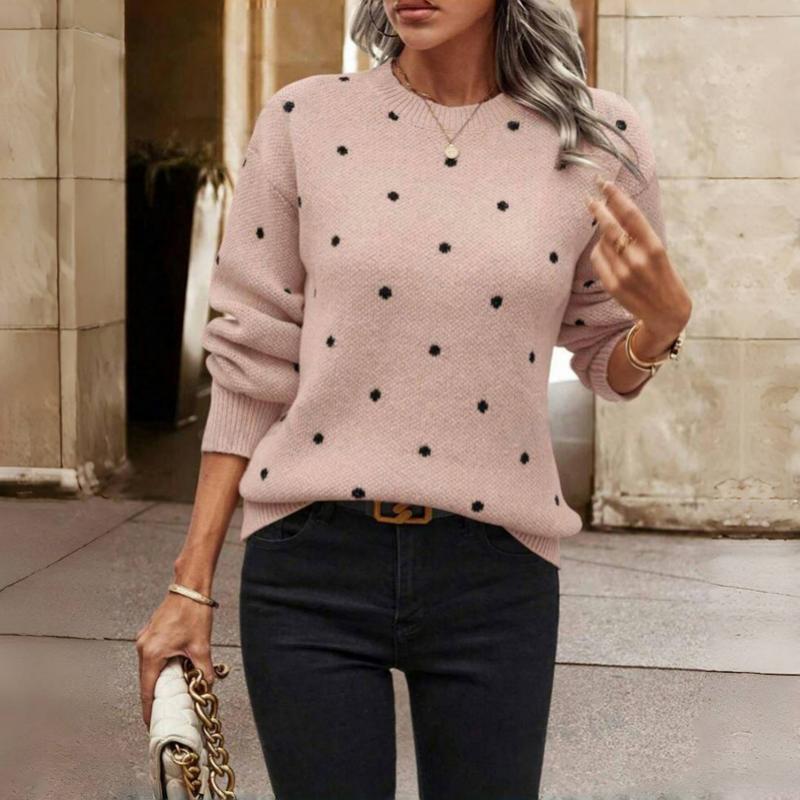 Alix™ | Pull Doux à Pois Délicats