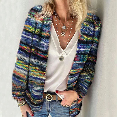 Isaline™ | Gilet en maille multicolore