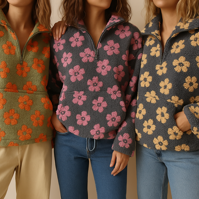 Hédrine™ | Pull Douillet à Motifs Floraux