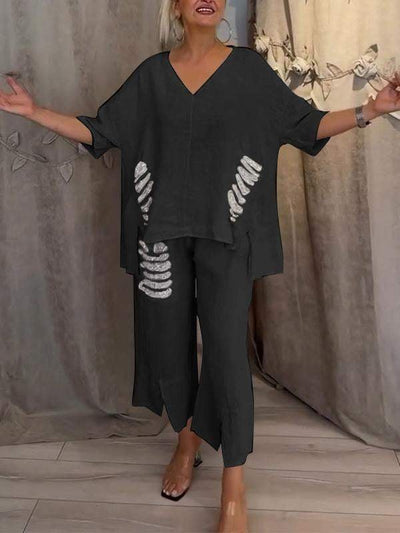 Althéa™ | Ensemble Décontracté en Broderies Ajournées
