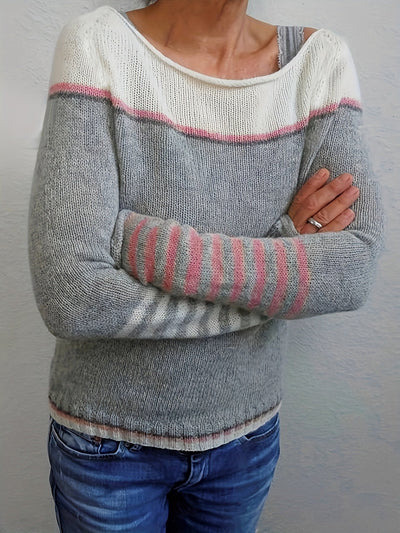 Edmonde™ | Pull Élégant à Rayures