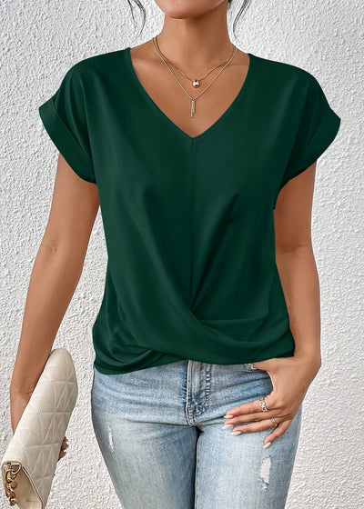 Élora™ | T-shirt décontracté avec encolure cœur