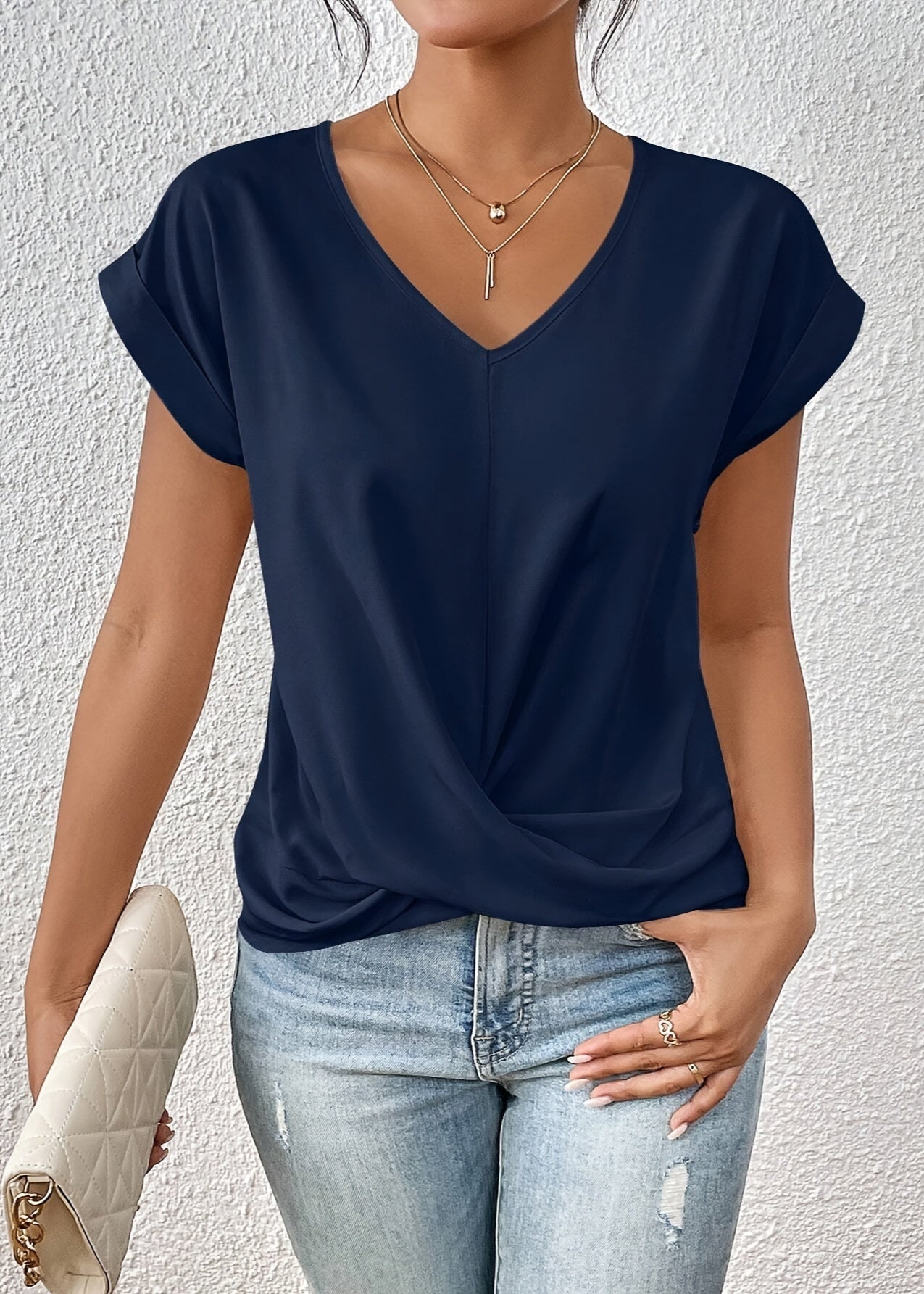 Élora™ | T-shirt décontracté avec encolure cœur