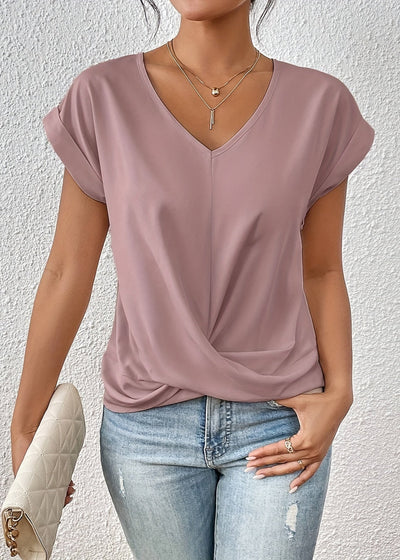 Élora™ | T-shirt décontracté avec encolure cœur
