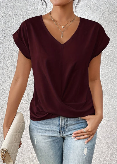 Élora™ | T-shirt décontracté avec encolure cœur