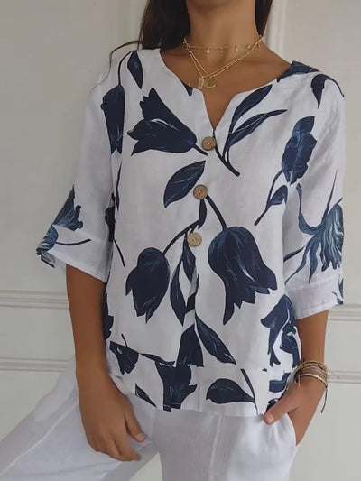 Luna | Blouse à fleurs