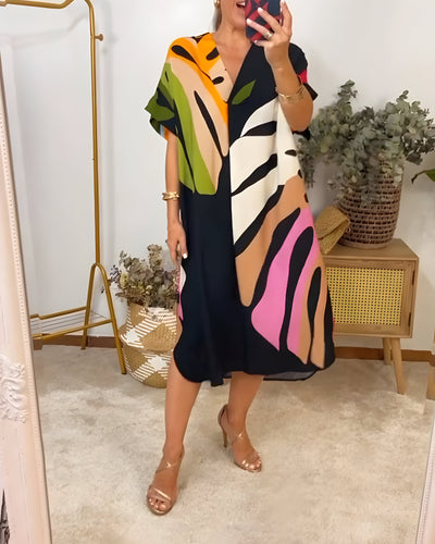 Allegra™ | Robe d’Été Colorée à Motifs Abstraits