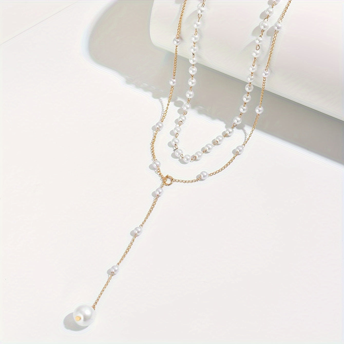 Fantine™ | Collier double rang avec pendentif perle