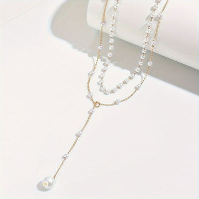 Fantine™ | Collier double rang avec pendentif perle