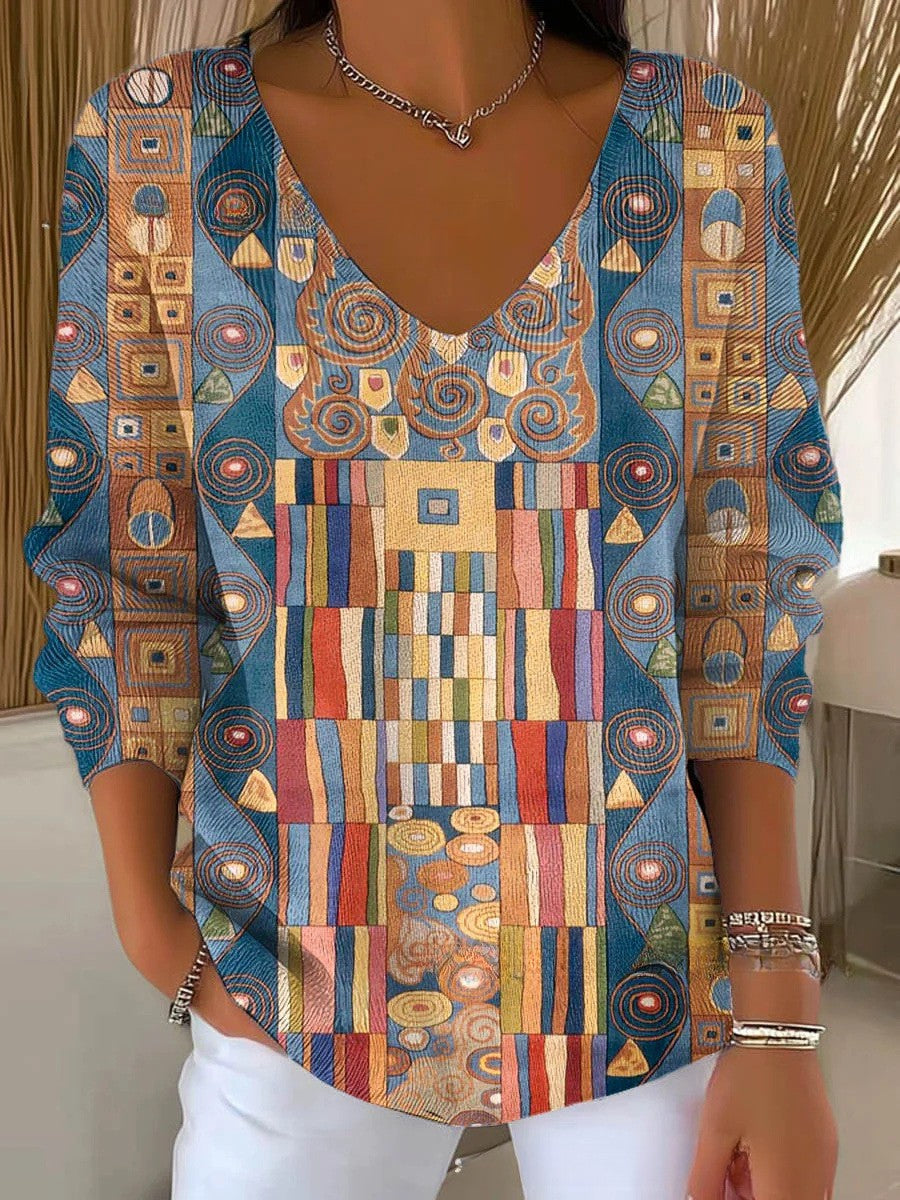 Célestine™ | Pull à Motifs Artistiques