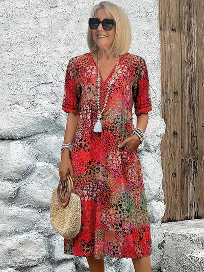 Florencia | Robe Midi Vibrante