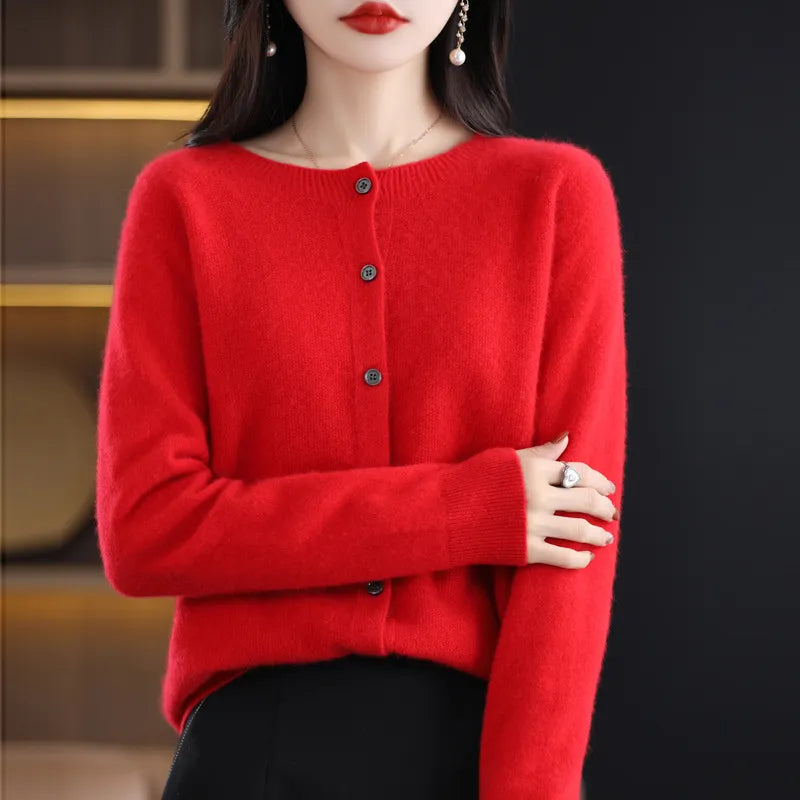 Apolline™ | Gilet en maille douce à boutons