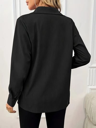 Sienna™ | Surchemise boutonnée en velours côtelé