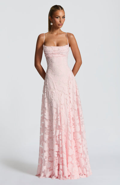 Isaline™ | Robe longue corset en dentelle