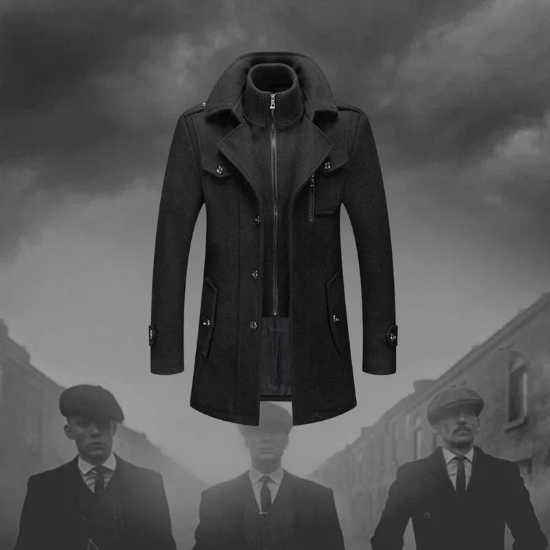 Aubert™ | Manteau Long à Col Montant