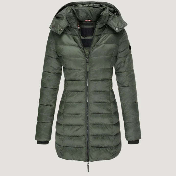 Maud™ | Doudoune longue à capuche pour femme