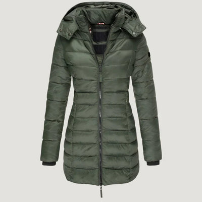 Maud™ | Doudoune longue à capuche pour femme